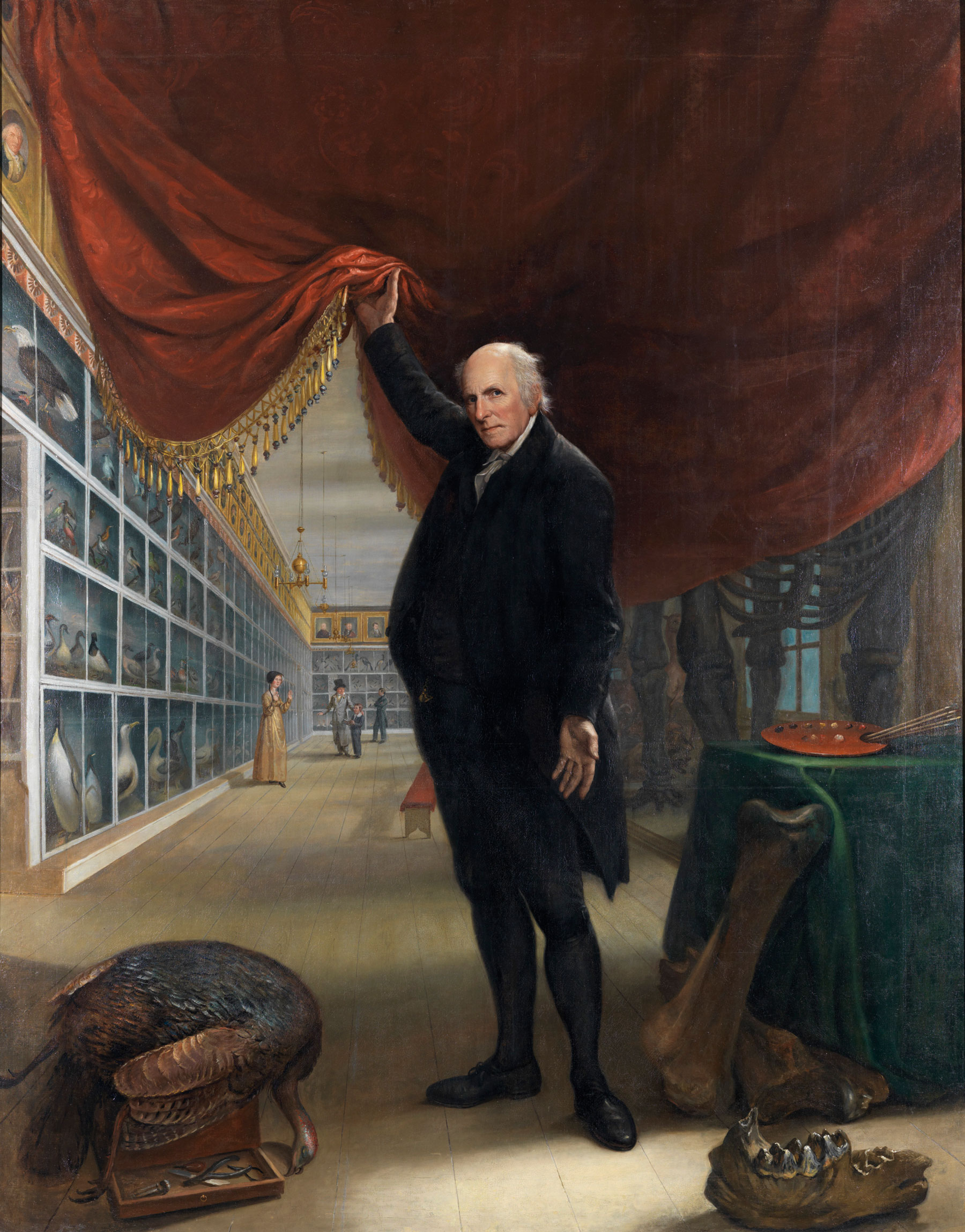 Charles Willson Peale (1741-1827), The Artist in His Museum, 1822.