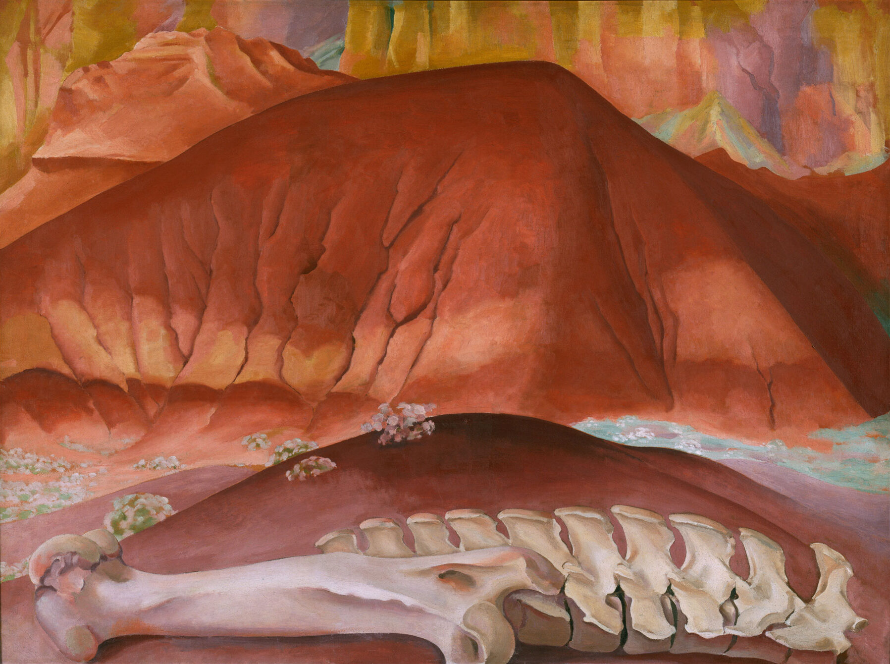 Georgia O’Keeffe (1887-1986), Red Hills and Bones, 1941.
