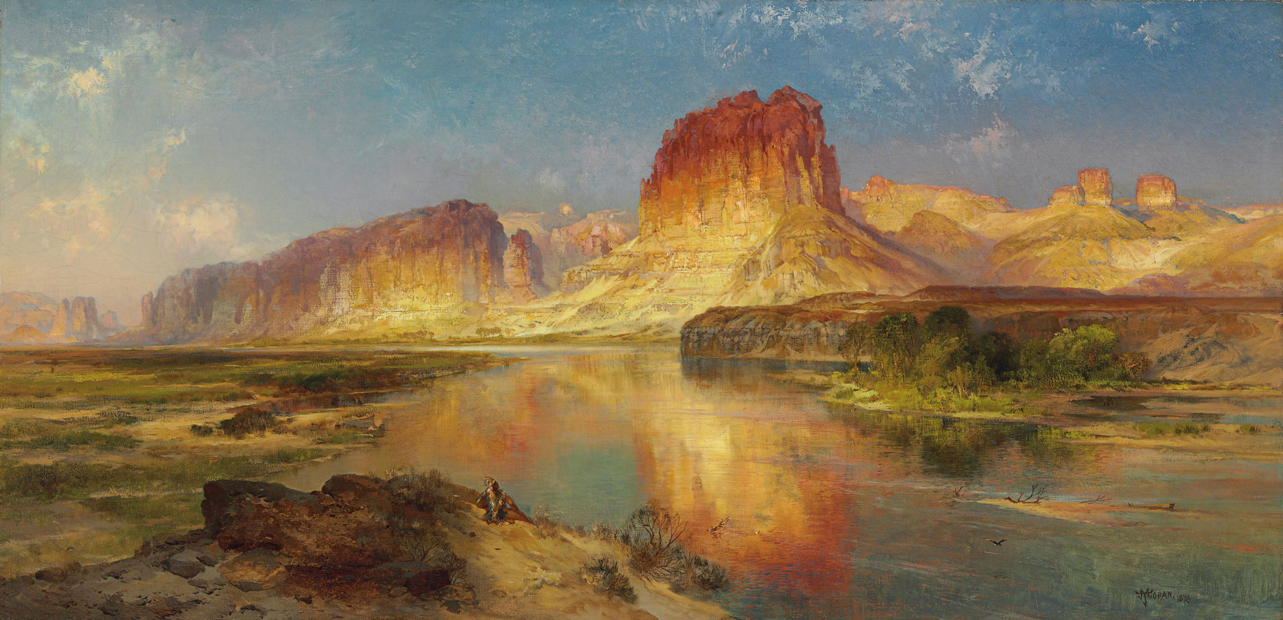 Thomas Moran (1837-1926), Green River of Wyoming, 1878. The Middleton Family Collection.