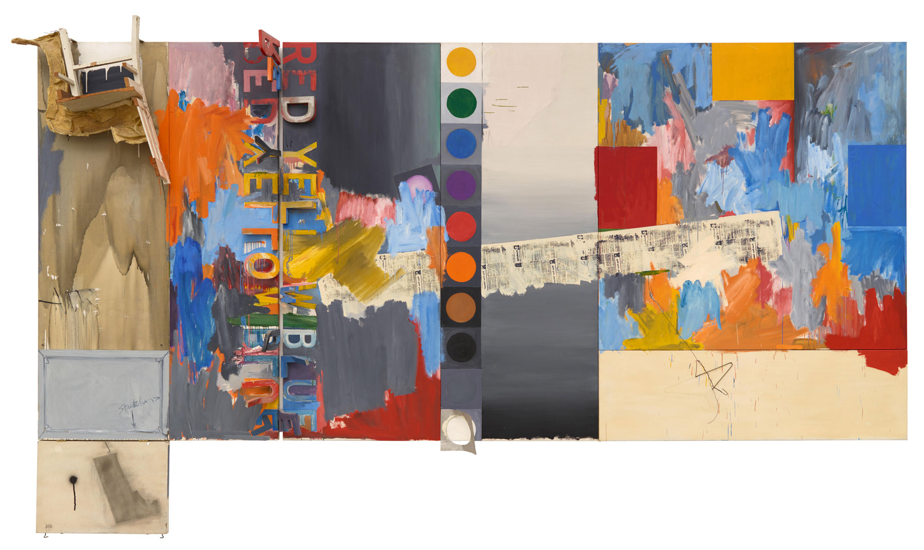 Jasper Johns (b. 1930), According to What, 1964. The Middleton Family Collection.